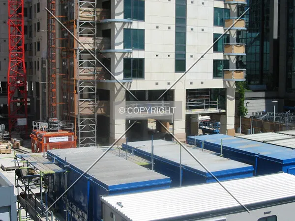 View of the construction site