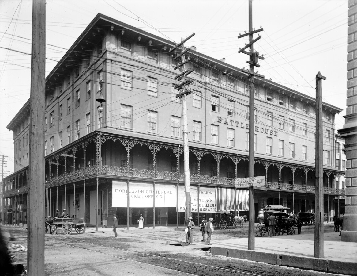 View from the west of the former Battle House
