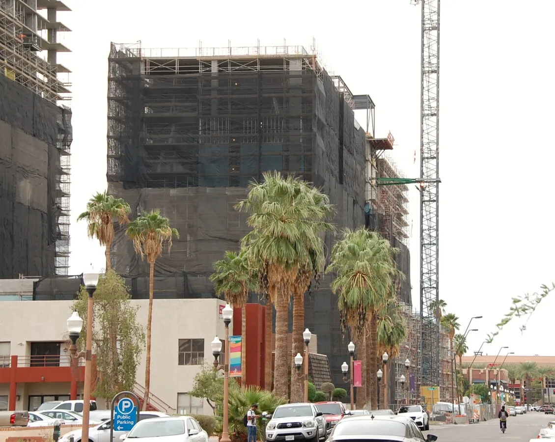 Distant view to the west