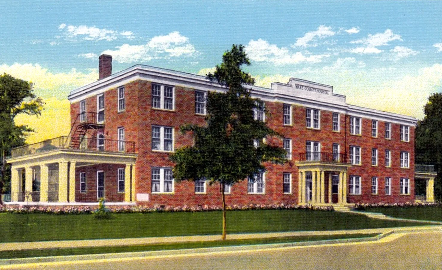 View from the east