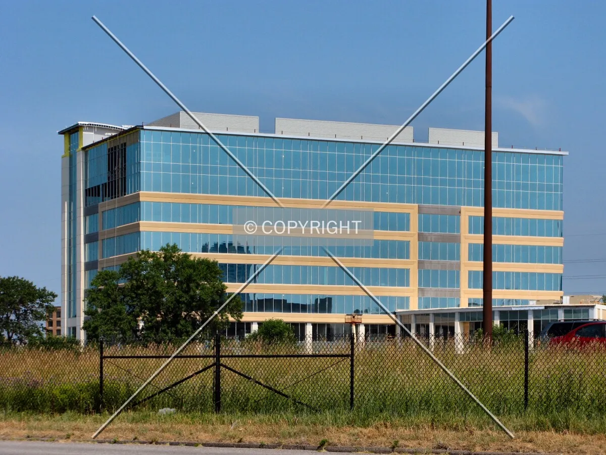 View to the northwest across Interstate 494