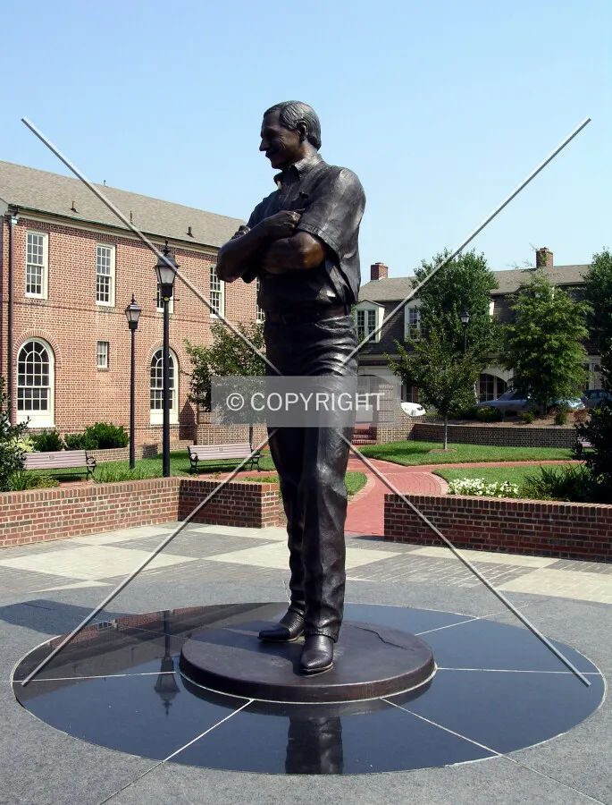 Tribute to the NASCAR legend Dale Earnhardt in the Cannon Village