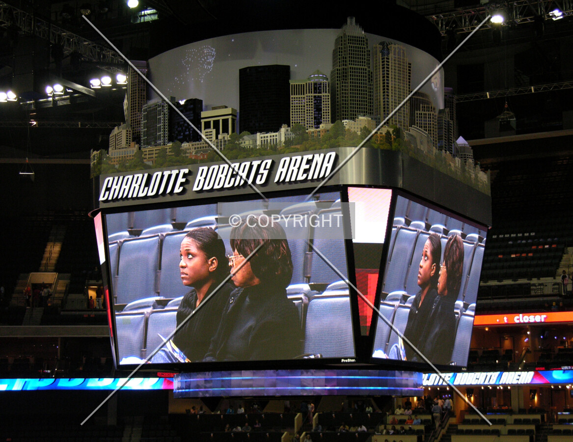 Scoreboard from the southeast