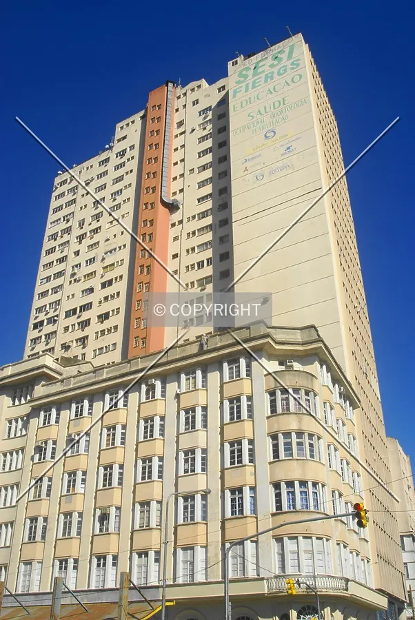 Back view as seen from across Mauá Avenue
