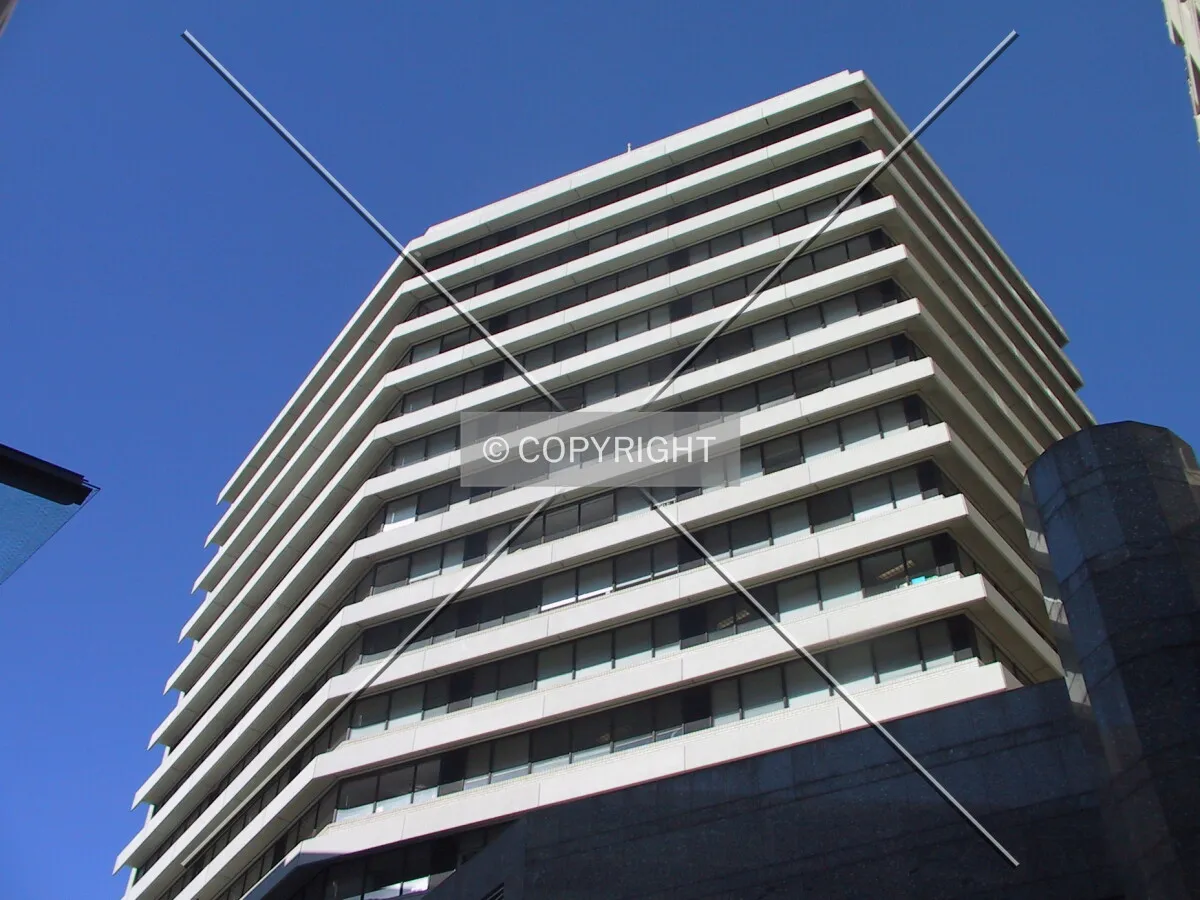 Looking up the west facade