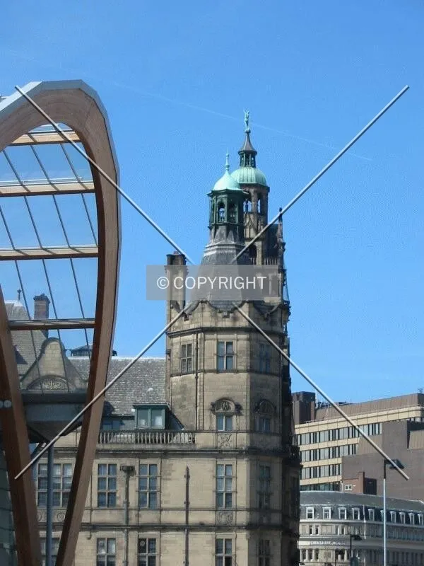 Looking towards the Town Hall from Surrey Street