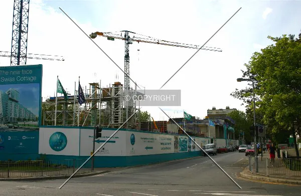 Overview of the site from Adelaide Road