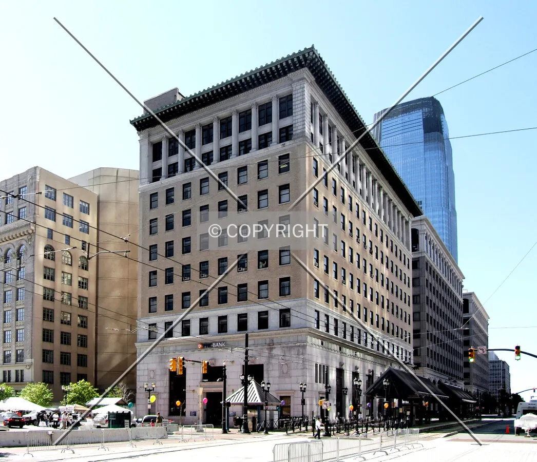 View from the north along Hudson Street