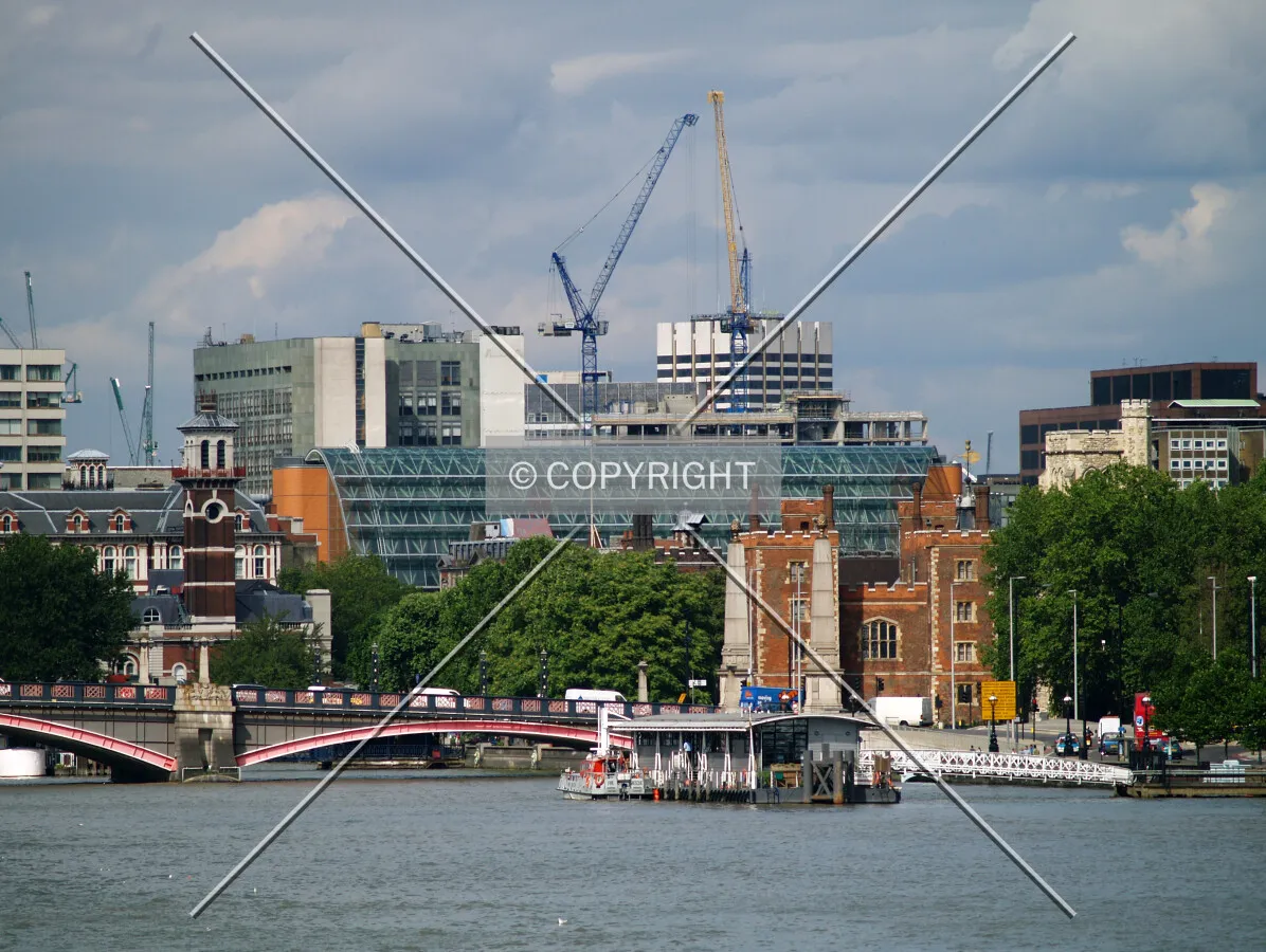 Looking east from Vauxhall Bridge