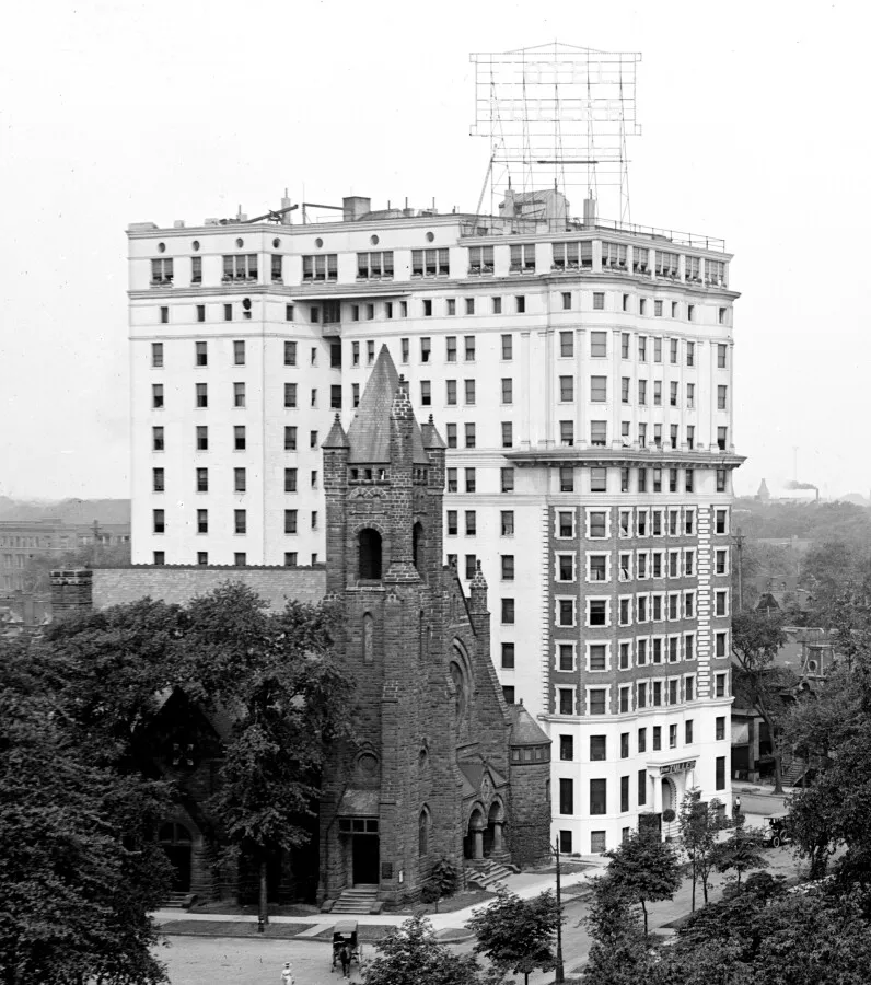 View from the southeast
