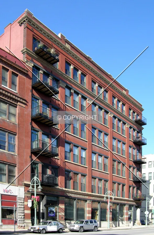 From the southeast across South Water Street