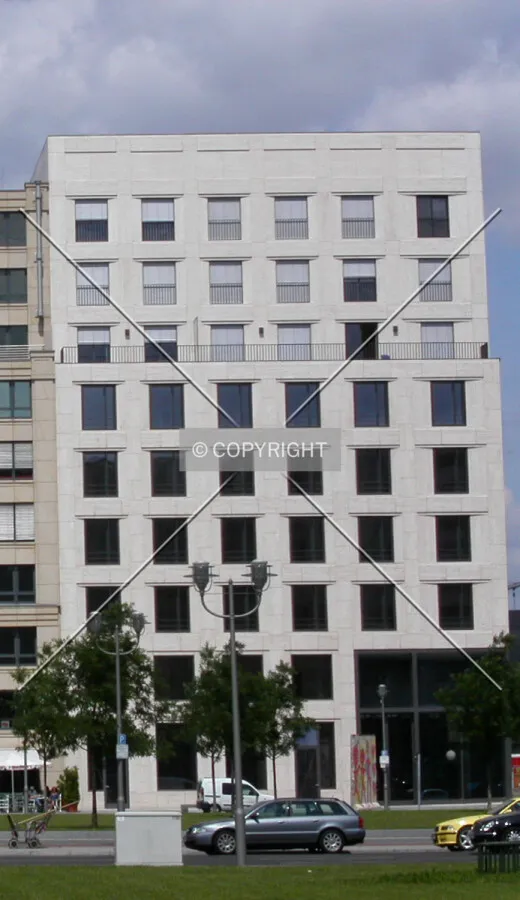 Southern facade of the building