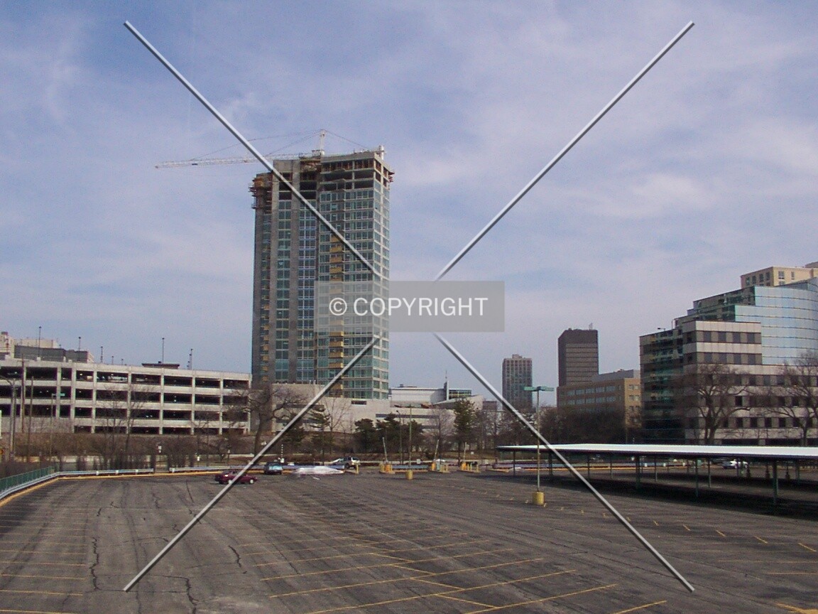 View from Ridge Avenue looking east