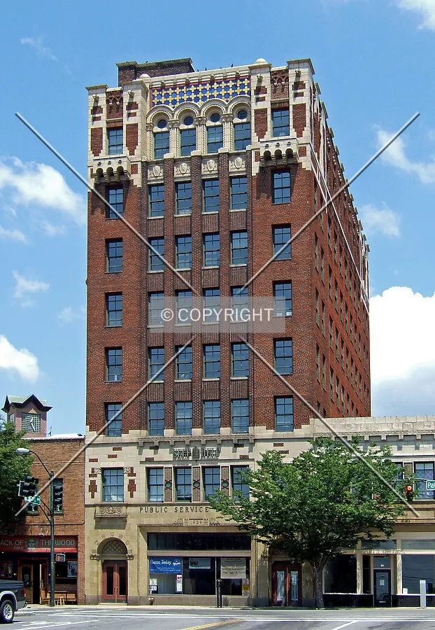 View from the southeast at Coxe and Patton Avenues