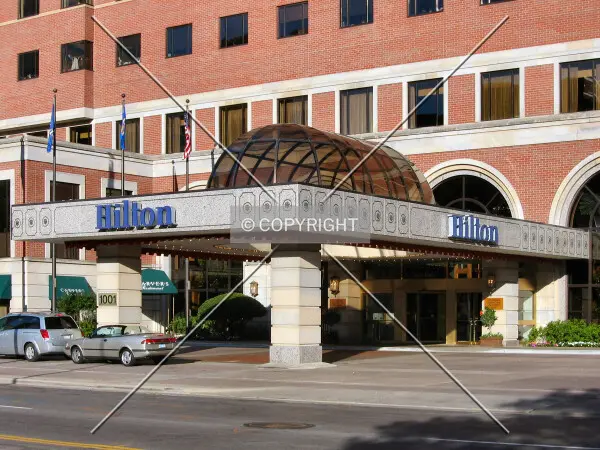Main entrance from across Marquette Avenue