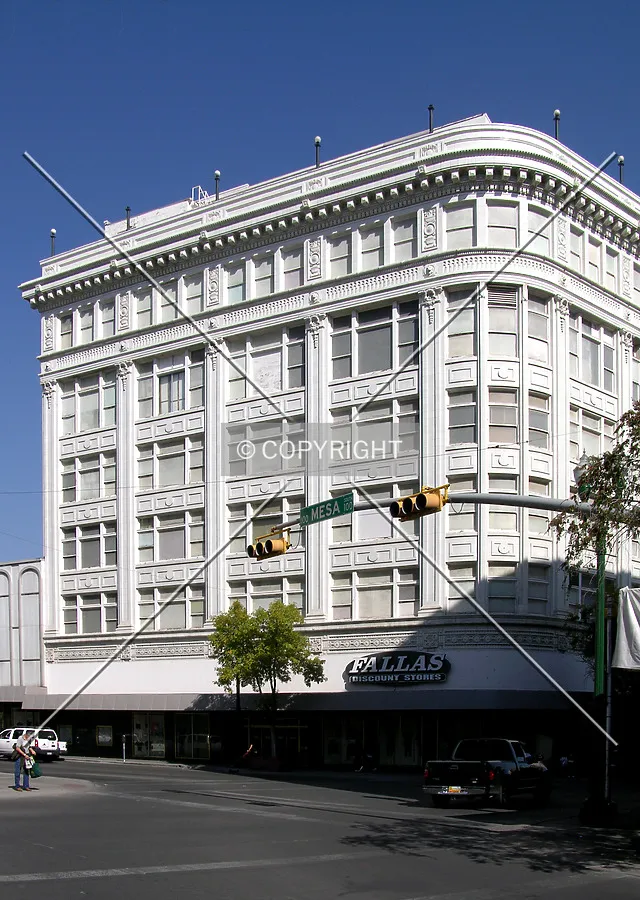 From across East San Antonio Avenue to the southwest