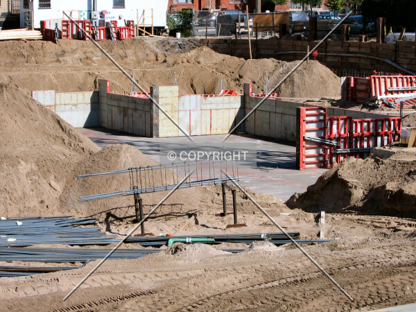 First part of the foundation mat