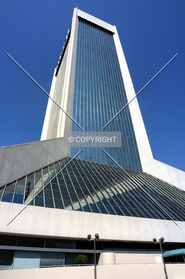 Looking up from the east