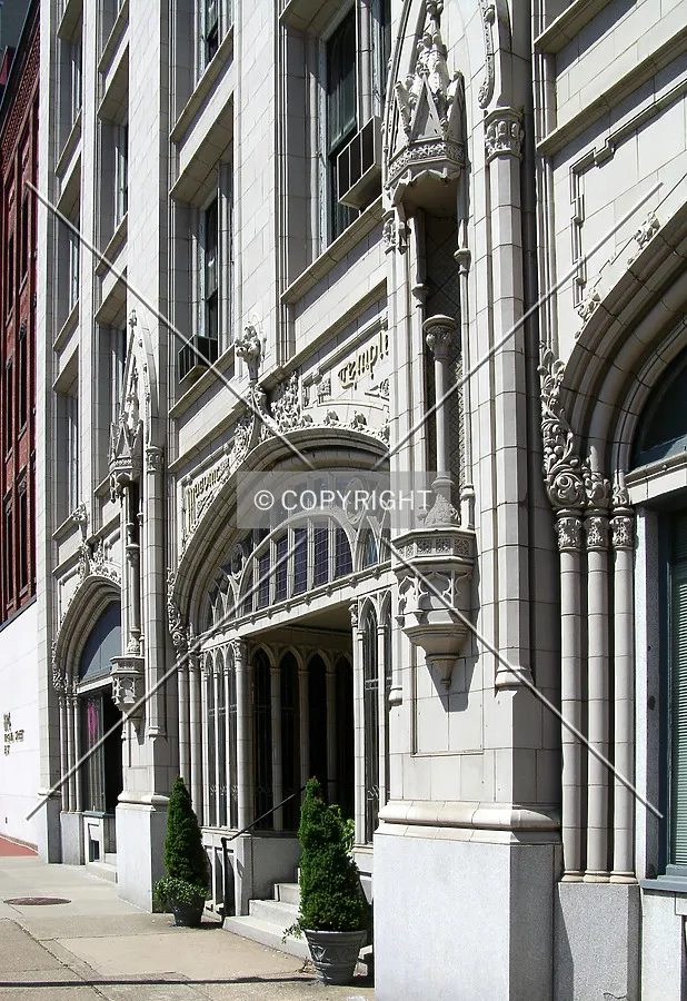Elaborate entrance area off Virginia Street