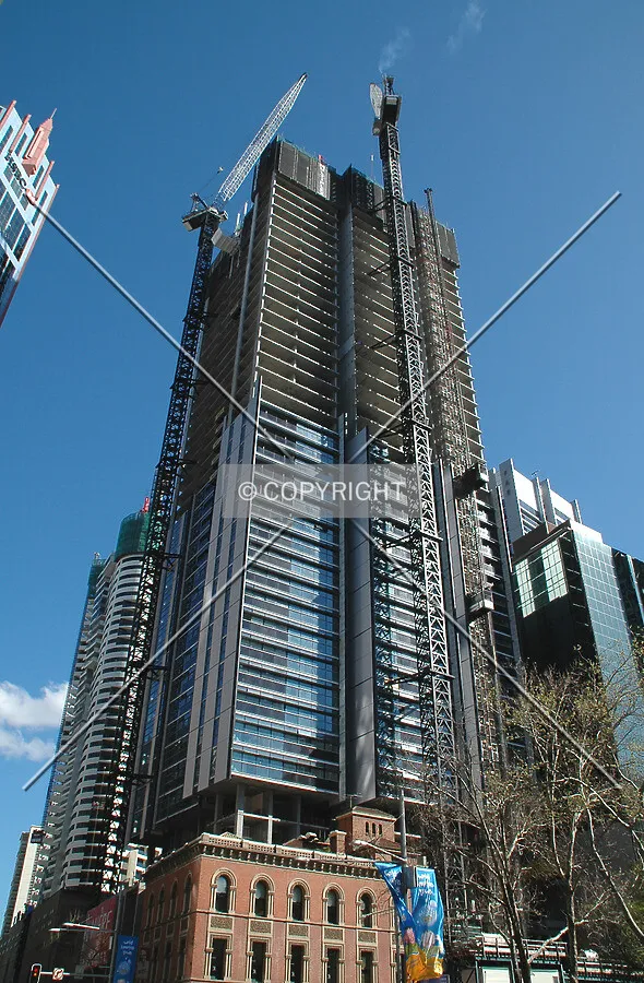 Looking up from George Street
