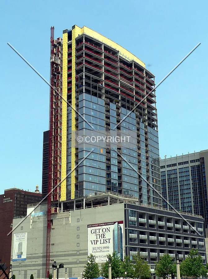 View to the northeast from Cityfront Plaza
