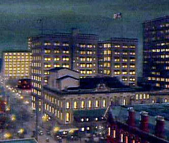 Vintage view from the southwest