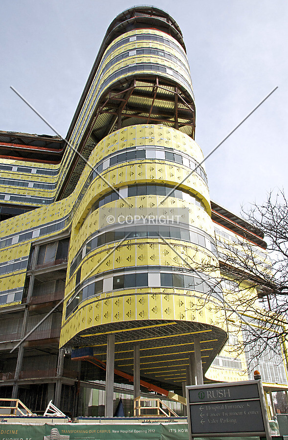 Looking up the southwest lobe from Harrison Street