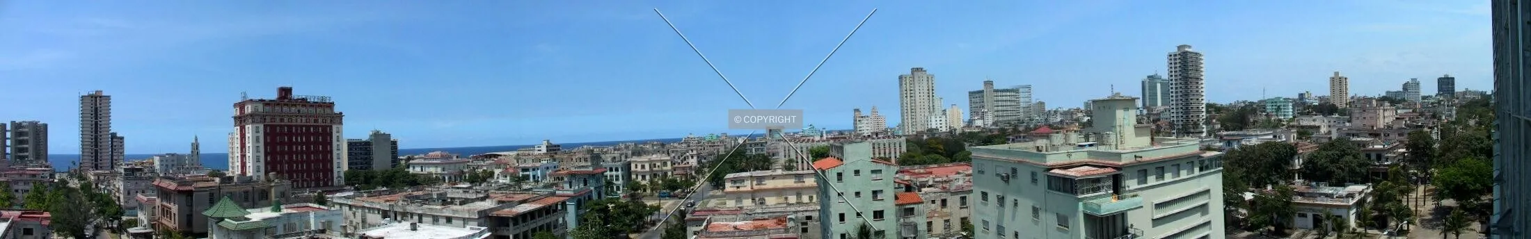 View over Vedado from an apartment building