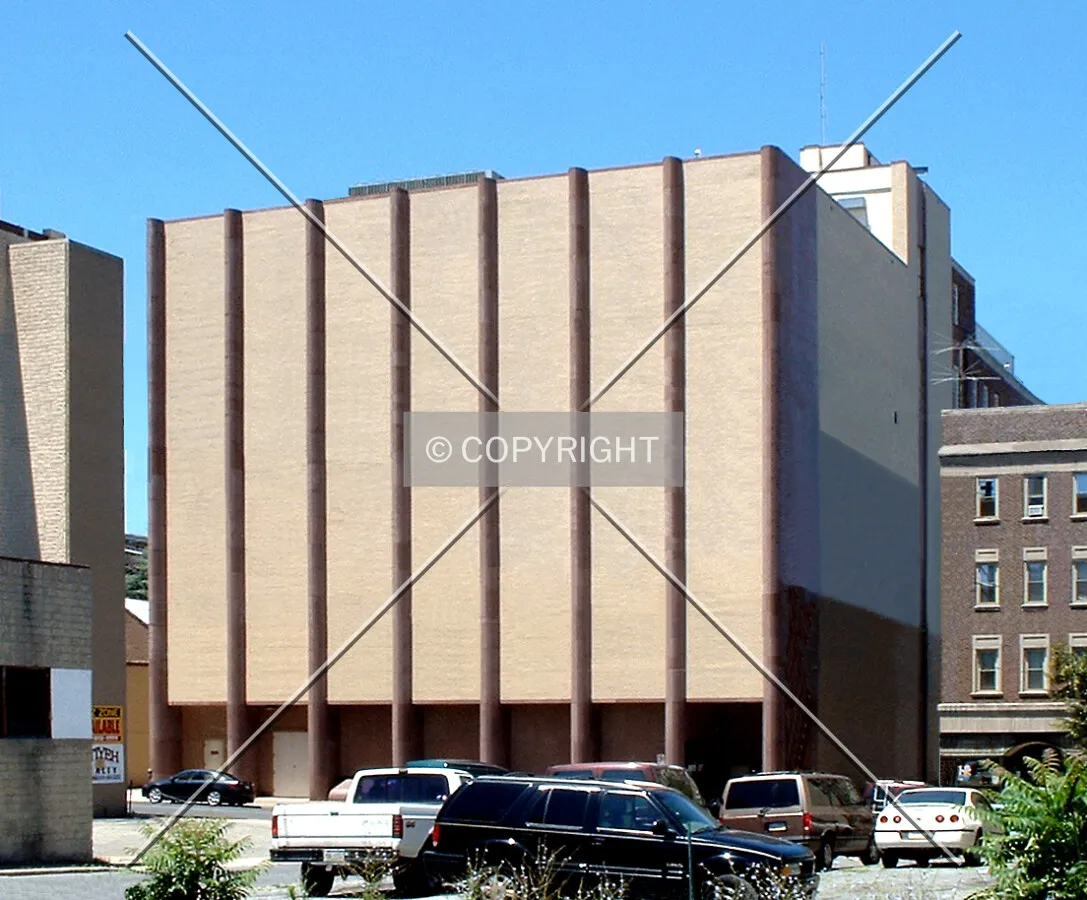 View from the southeast across Linden Street
