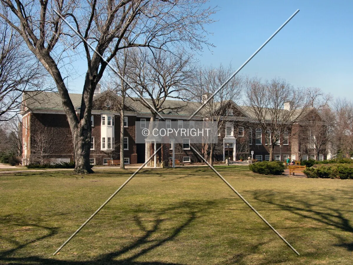 View to the northwest across the Quad