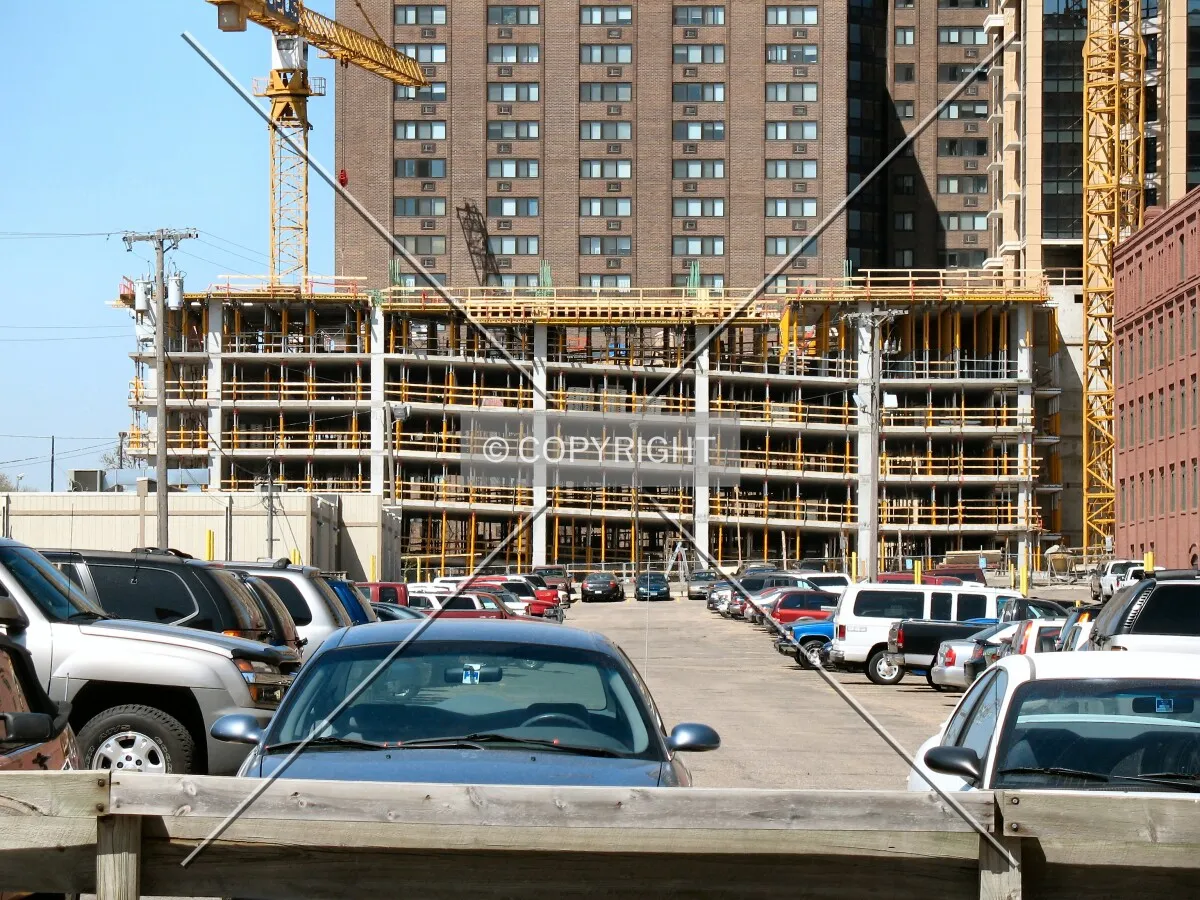 Parking ramp from 5th Avenue South