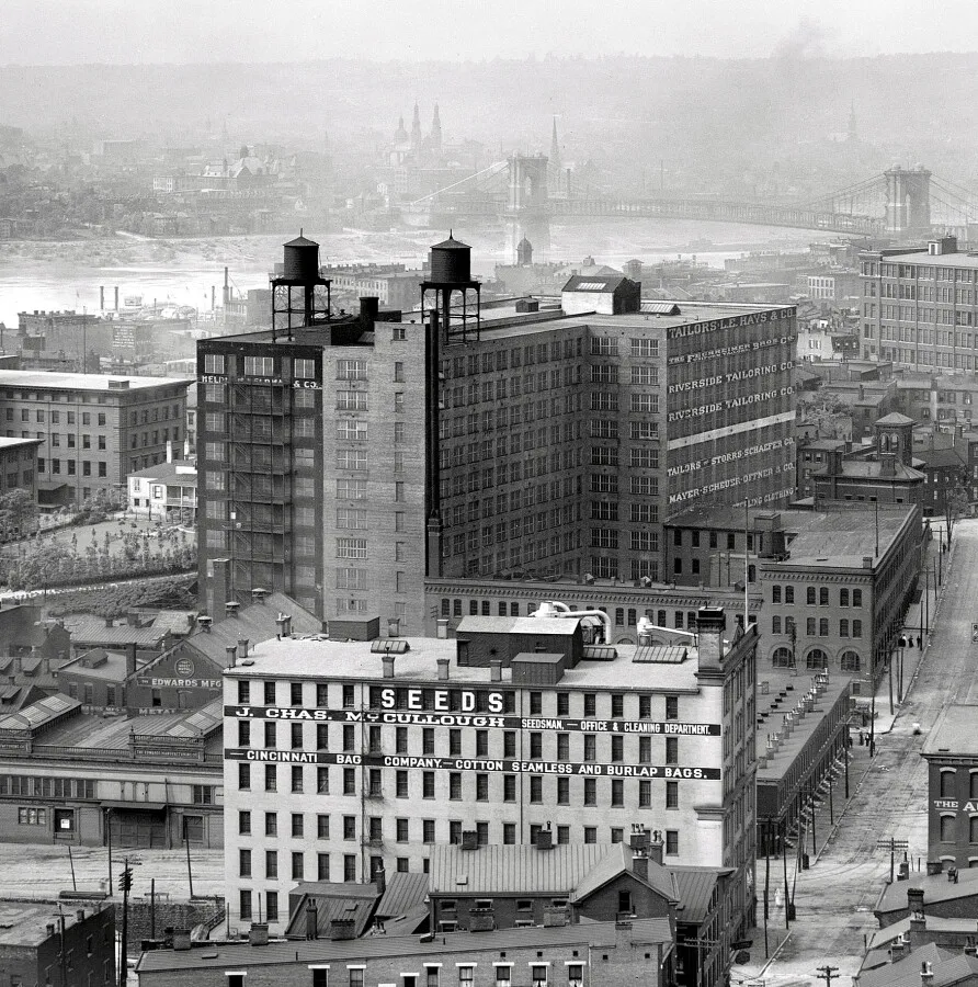 Vintage view from the northeast