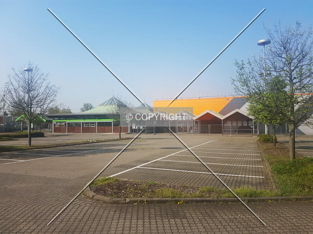 The vacant shopping center