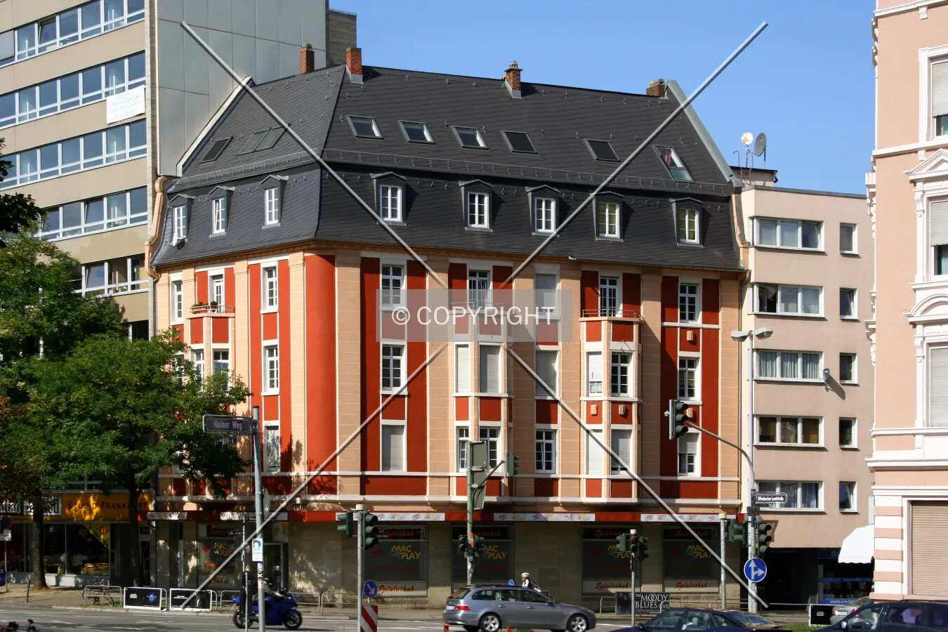 View from the east