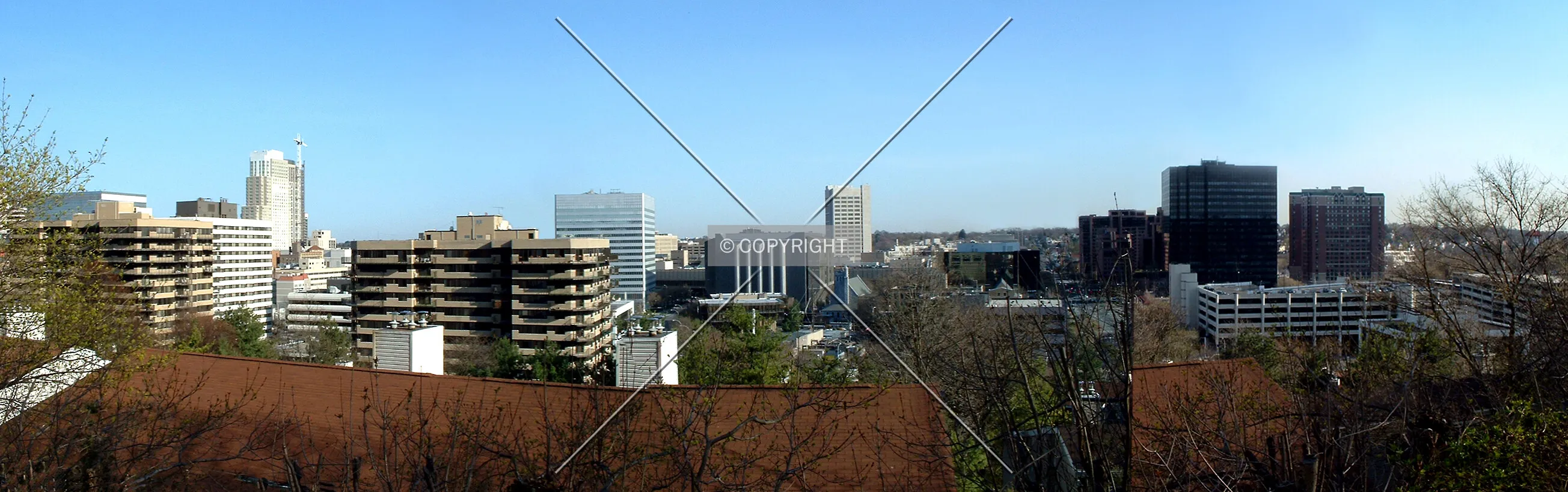 Downtown from the north