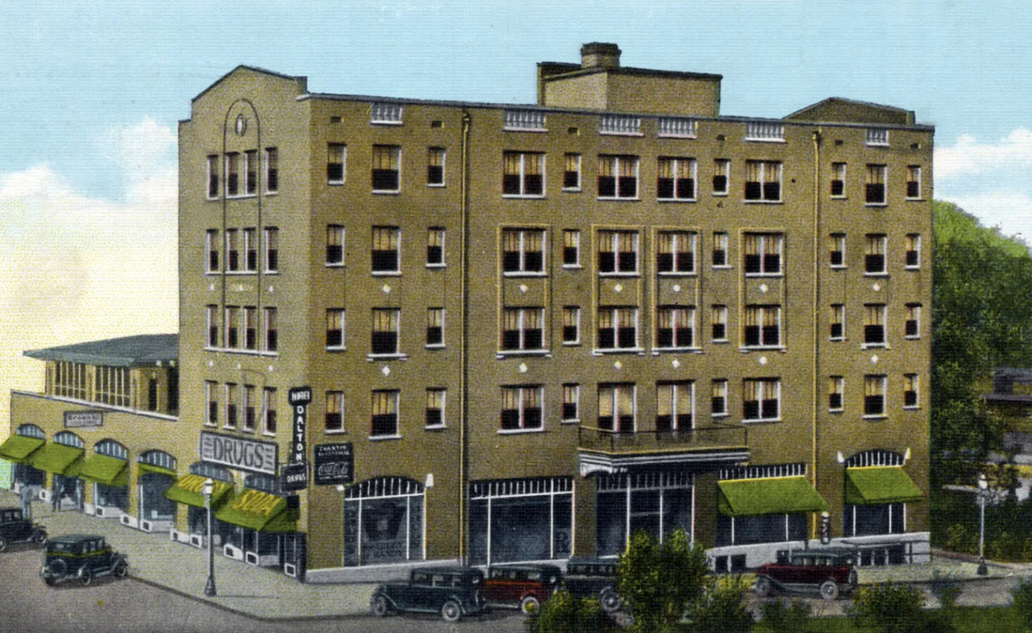 Vintage view from the southwest