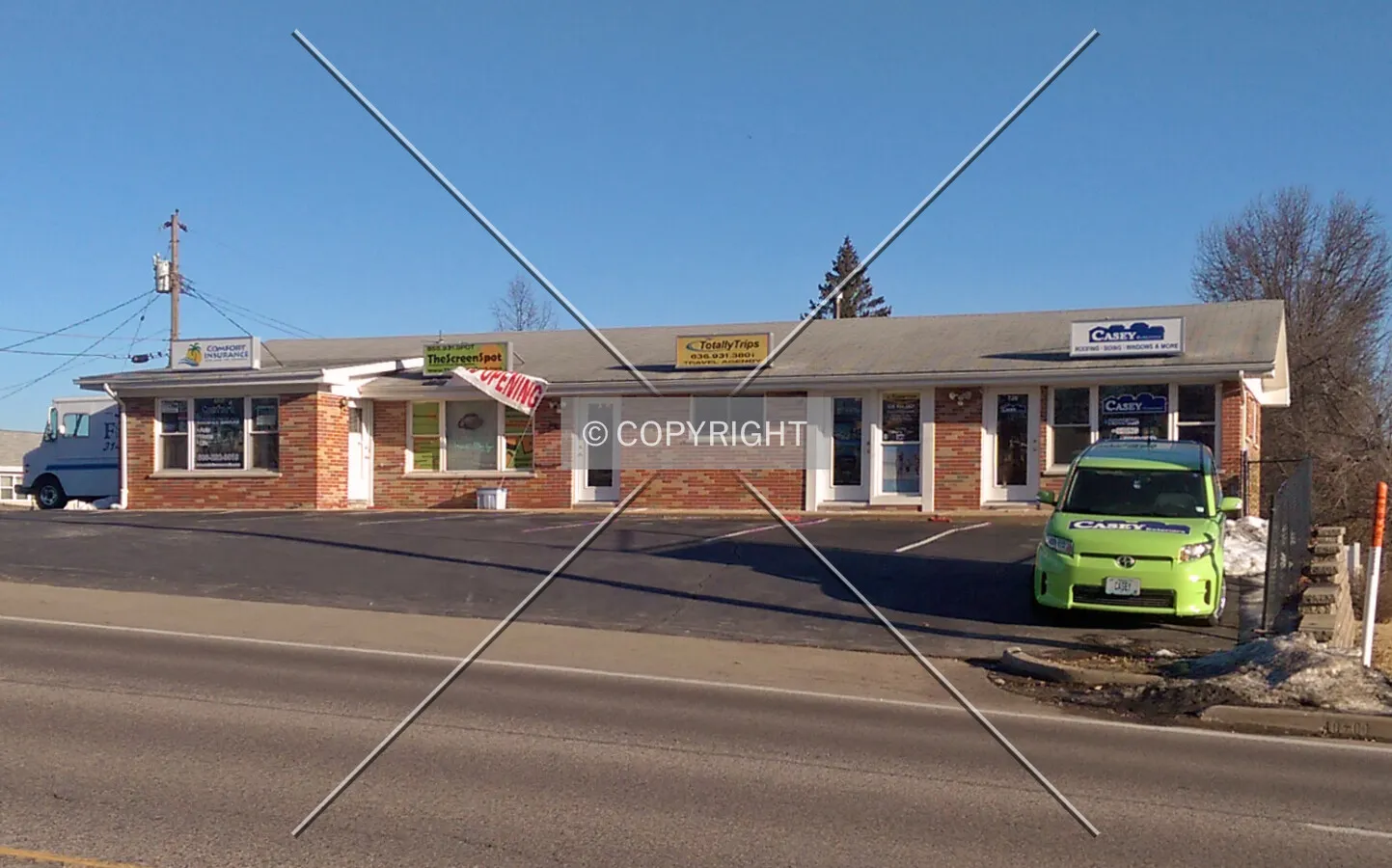 View from the southwest; March 7, 2015