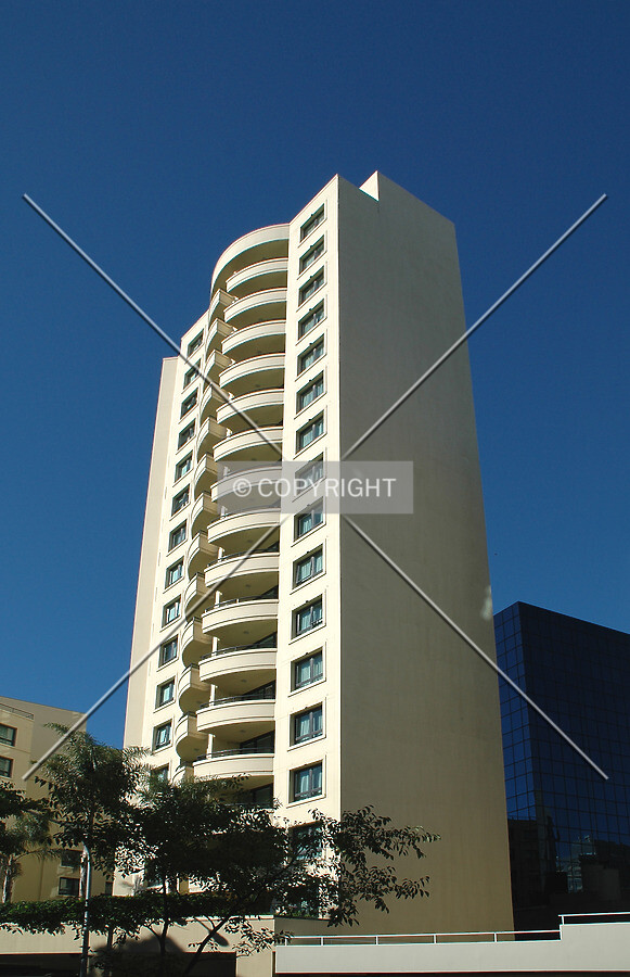 Looking up from Valentine Avenue