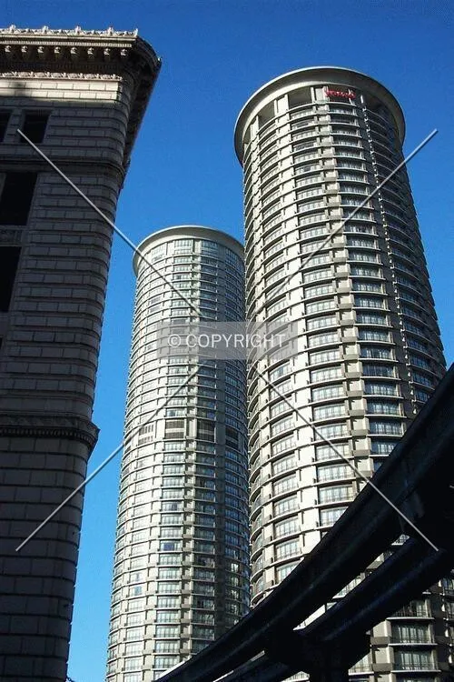 Standing tall above the Monorail