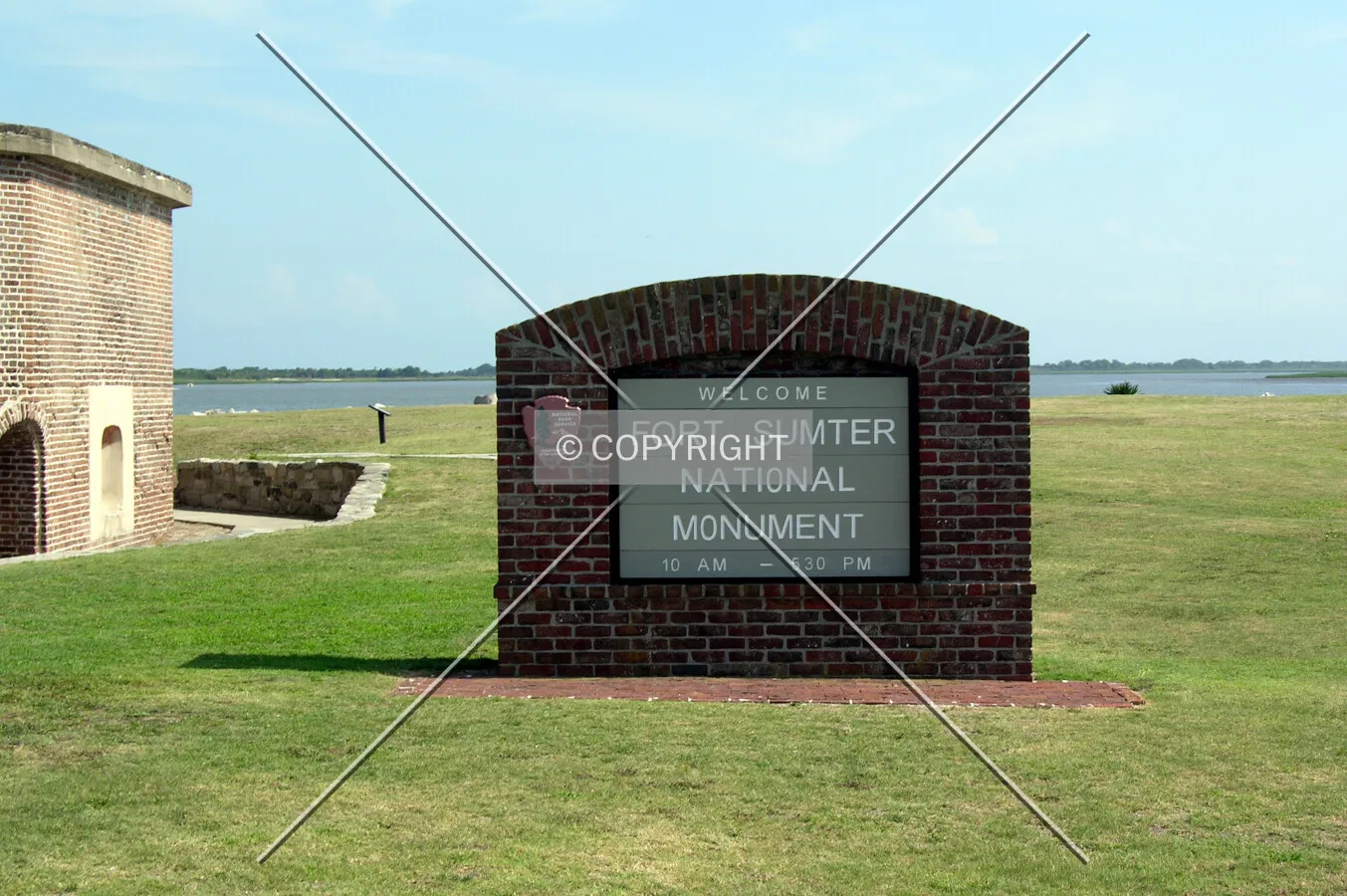 Signage at the boat dock