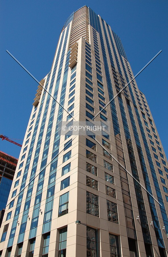 Looking up the south corner