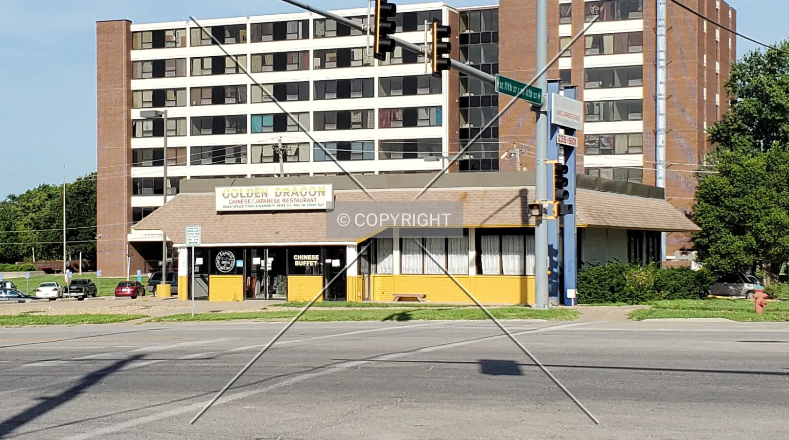 Northeast view; July 25, 2020