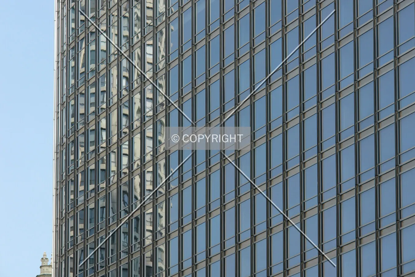 The glass facade