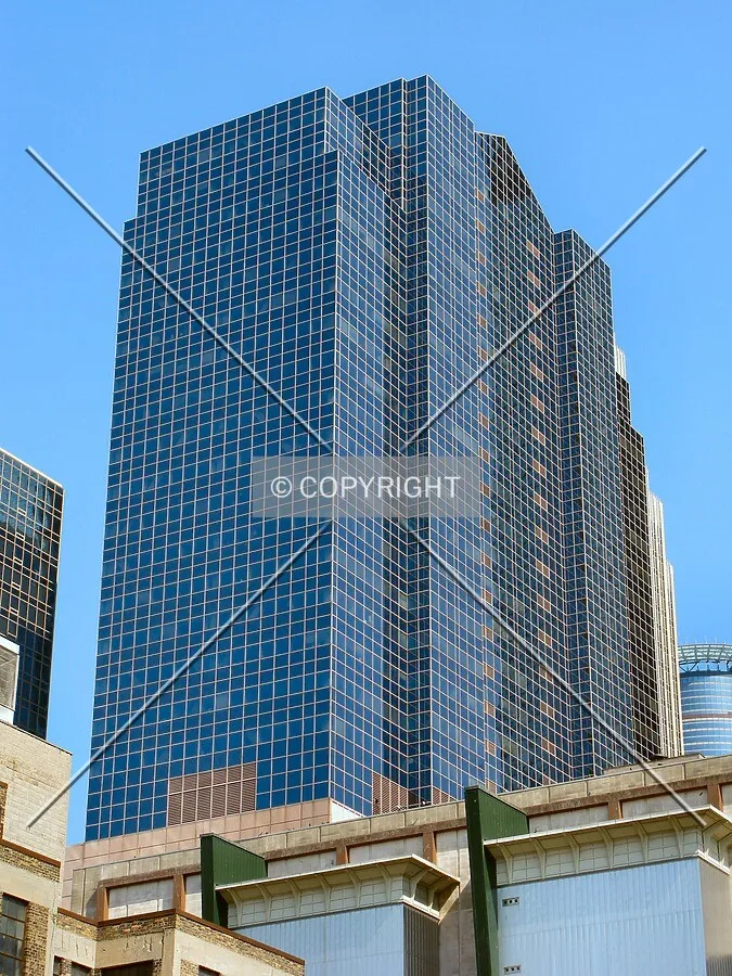 Looking up from Hennepin Avenue