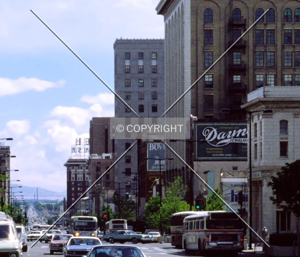 Vintage view from the north along Main Street