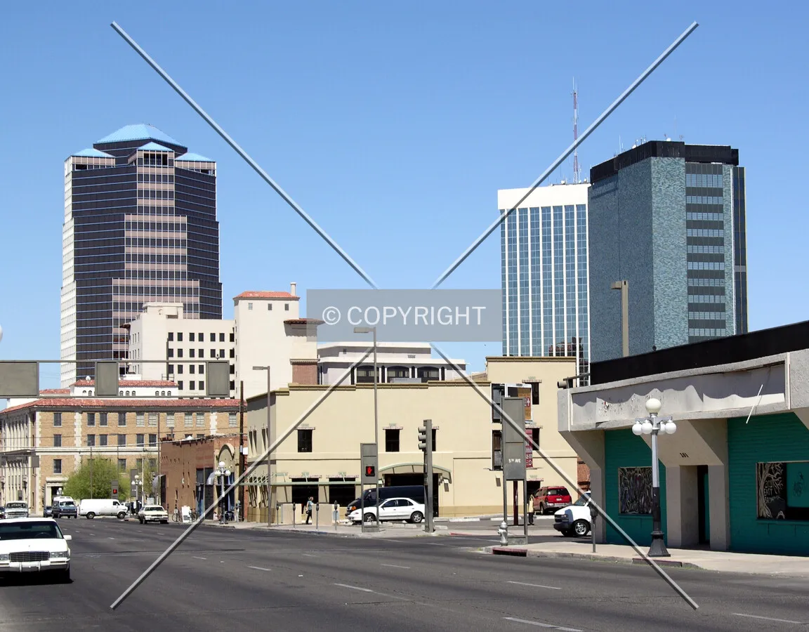 Downtown from the southeast