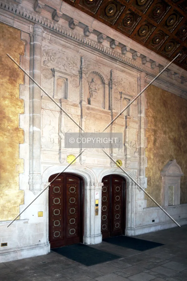 View of lobby elevators
