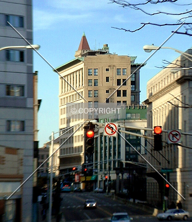 View from the southwest along Main Street