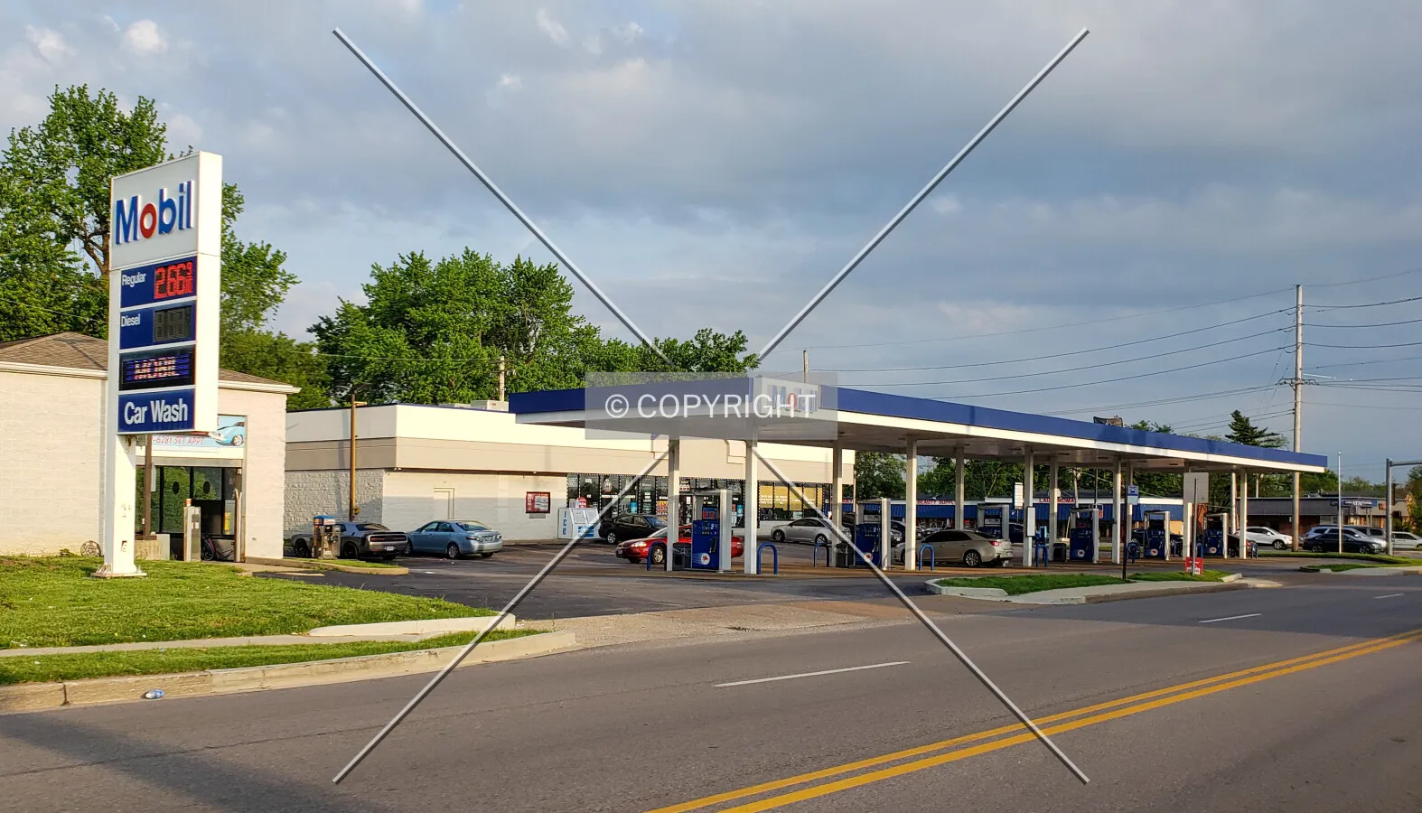 Northwest view; May 23, 2019