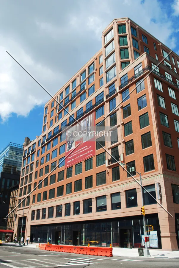 Viewed from the northeast along Amsterdam Avenue